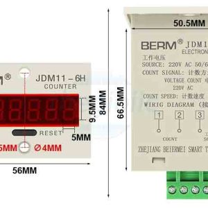 Jdm11 6h Máy Đếm Hiển Thị Xung 6 Số 220v